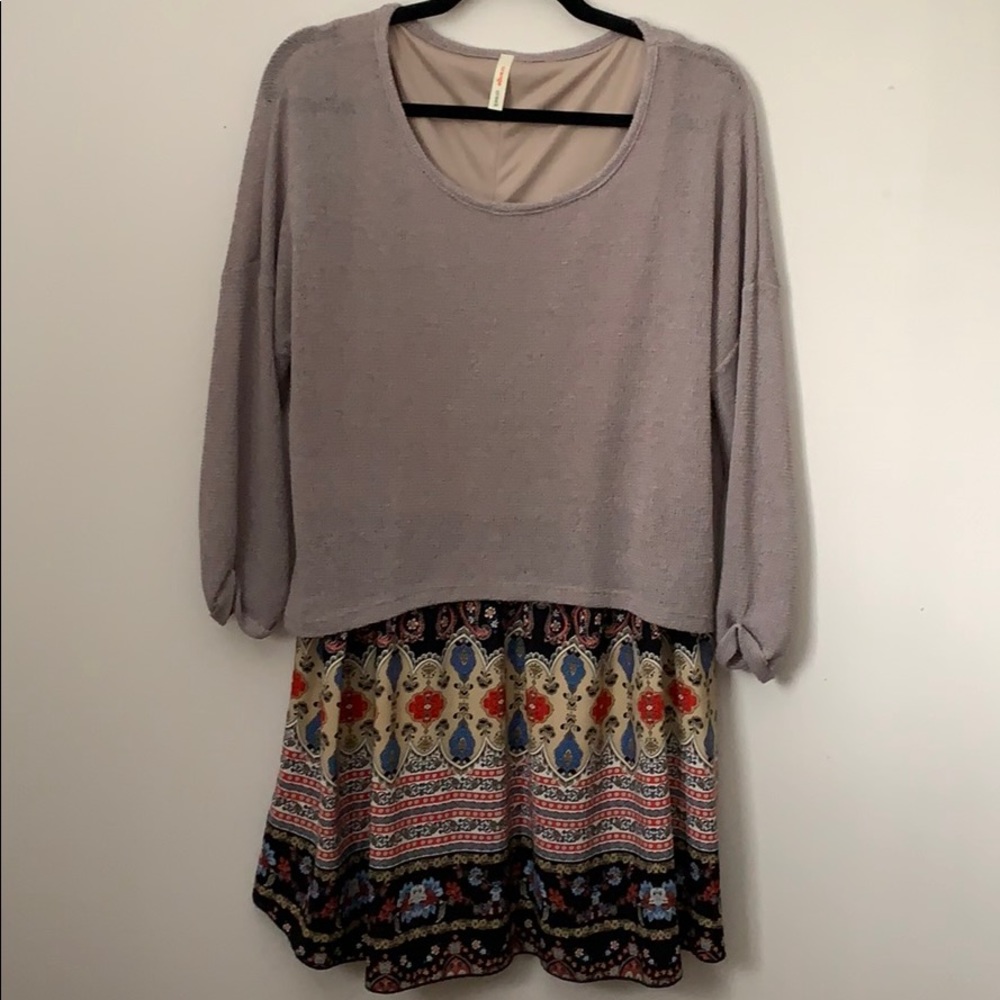 Cute Dress with Built in Sweater